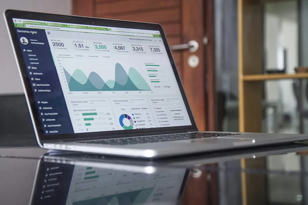 A marketing analytics dashboard